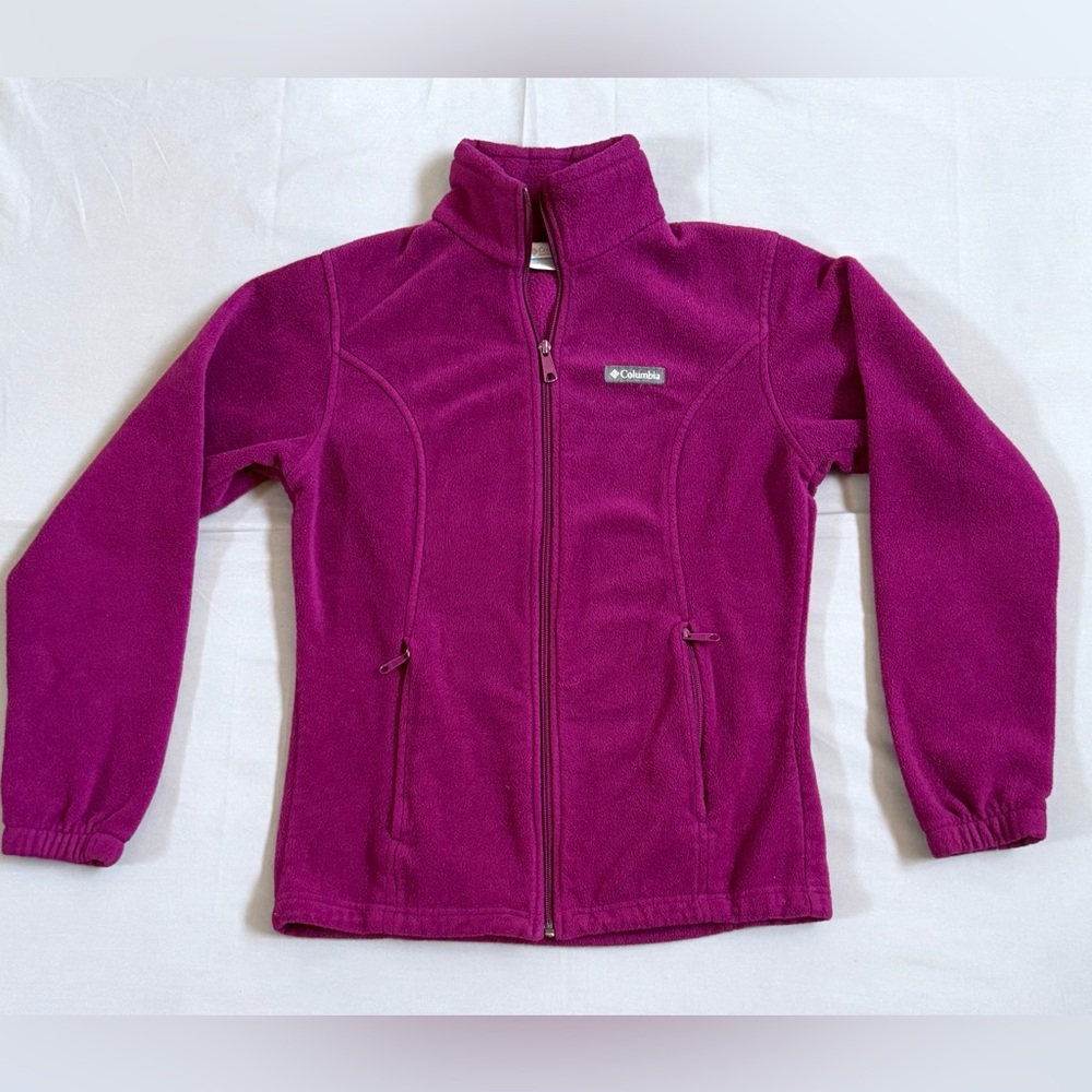 Columbia Magenta Full-Zip Fleece‎ Jacket